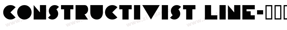 Constructivist Line字体转换